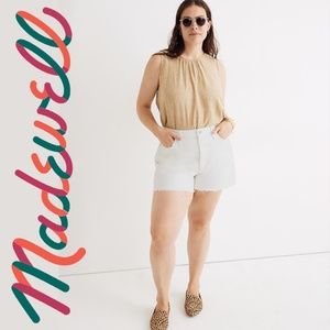 Madewell High Rise Denim Raw Hem Jean Shorts